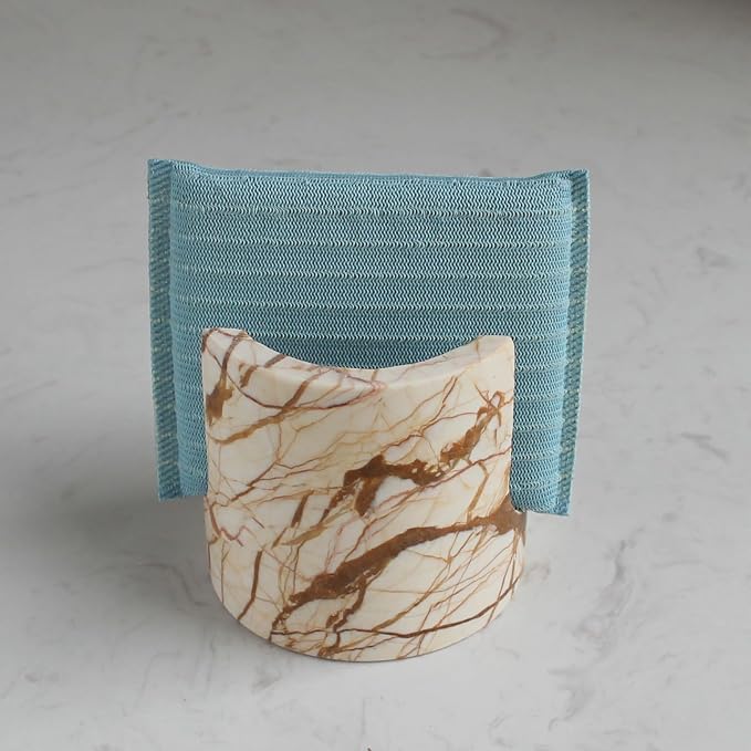 Natural Pink Marble Sponge Holder - Image 5