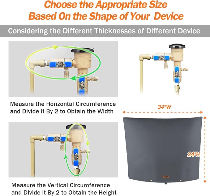 TOHONFOO Backflow Preventer Pipe Insulation Cover - Image 4