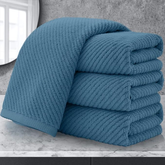 VOOVA & MOVAS Hand Towels for Bathroom Set of 4, Large 18" x 28", 100% Cotton | by VOOVAMOVAS