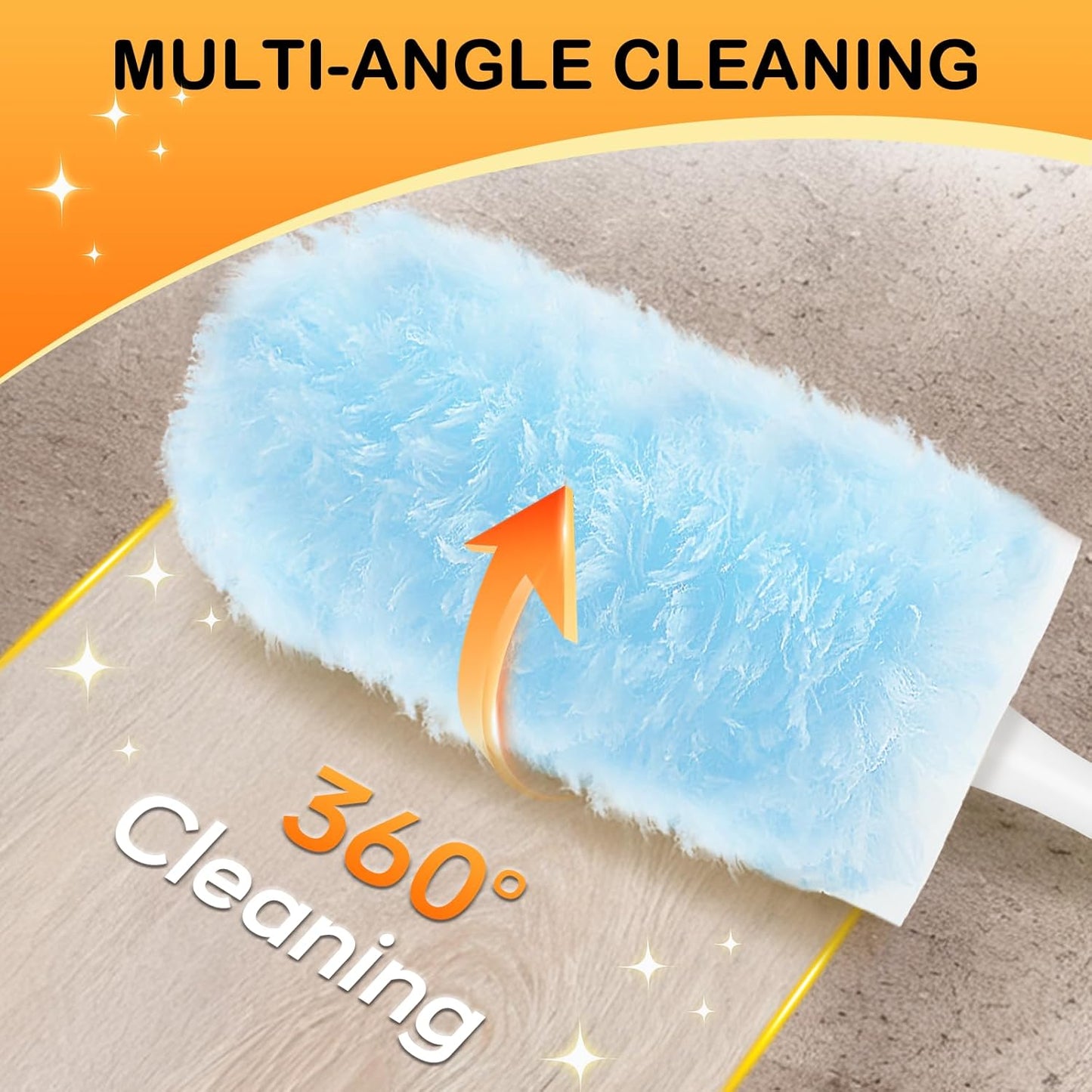 SetSail 25 Count Duster Refills Compatible with Swiffer Dusters for Cleaning Disposable Duster Refill Multi Surface 360° Duster Cleaner Kit for Ceiling Fan, Blind, Furniture
