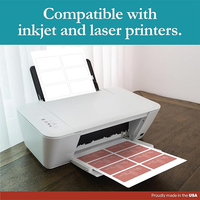 Premium Label Supply White Sticker Mailing Labels – 3.75" x 2" – Laser/Inkjet - Image 5