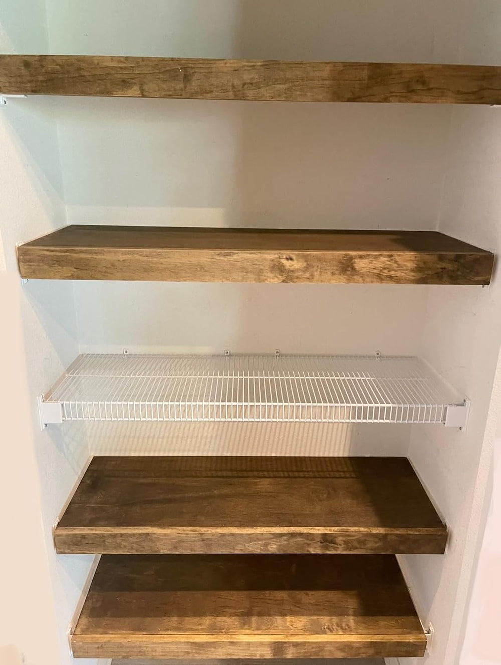 Wire Rack Cover by Crafted Palm for Removable Wood Shelf Covering in Closet, ...