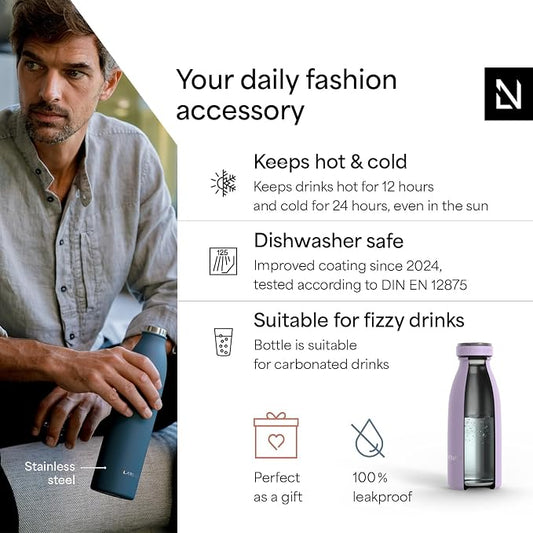 LARS NYSØM Stainless Steel Insulated Water Bottle 12oz 17oz 25oz 34oz 51oz | - Image 2