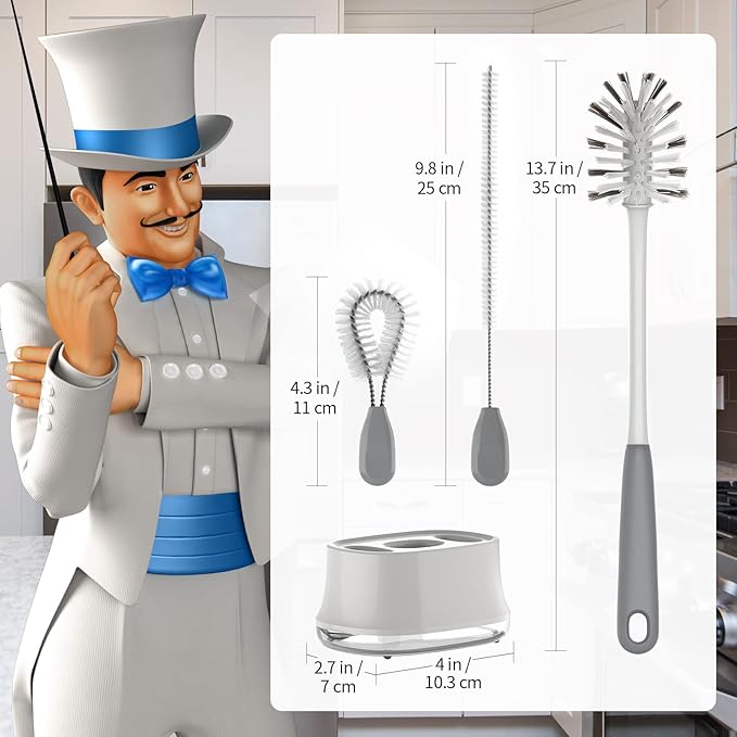 MR.SIGA Water Bottle Brush Cleaning Set - Image 3