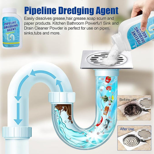 Pipeline Dredging Agent, Drain Clog Remover, Powerful Unclog Sink Drain Cleaner - Image 2