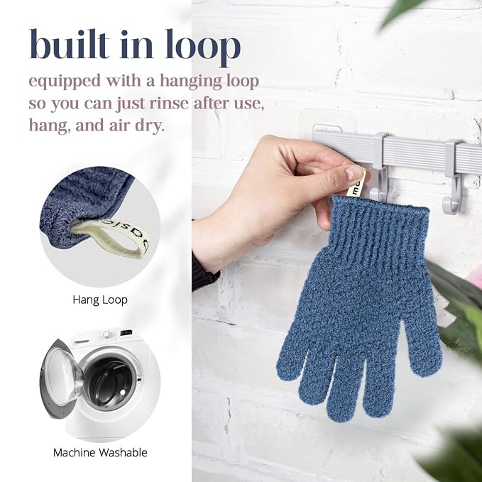 MainBasics Deep Cleansing Exfoliating Bath Gloves - Image 6