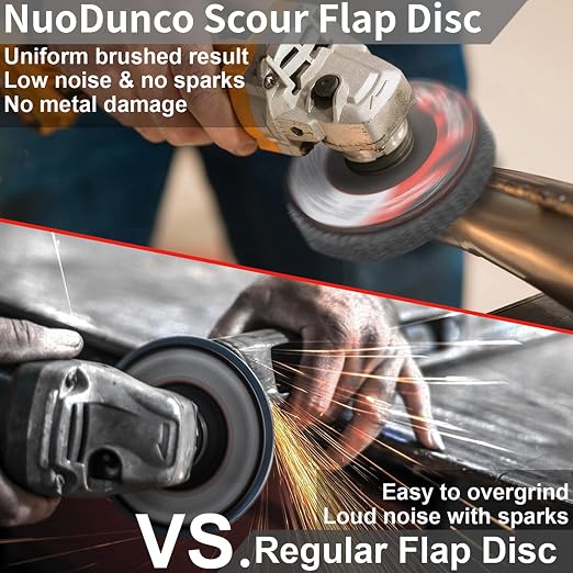 10Pcs 600 Grit Scour Flap Disc 4 1/2 Inch Angle Grinder Attachment Stainless - Image 5