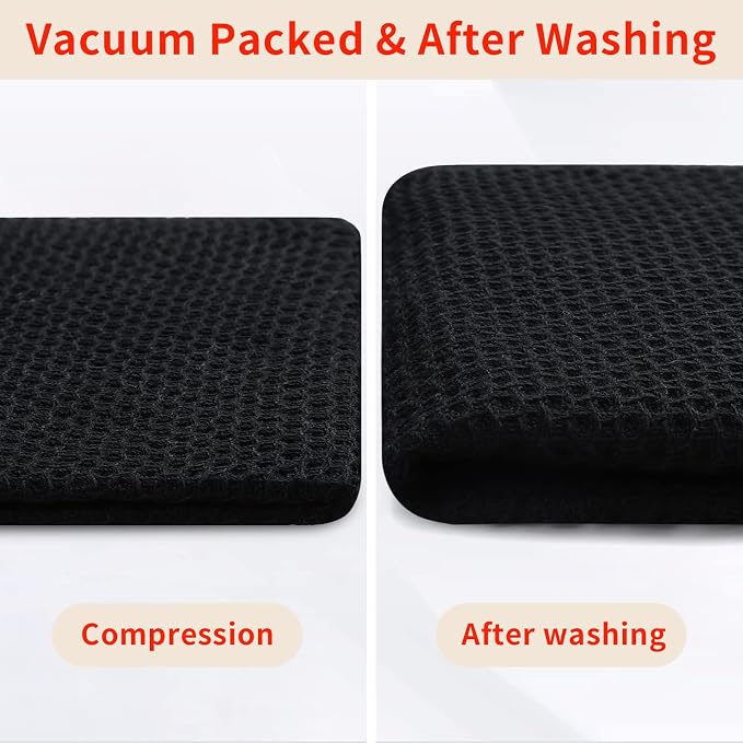 Homaxy 100% Cotton Waffle Weave Kitchen Dish Towels, Ultra Soft Absorbent Quick - Image 7