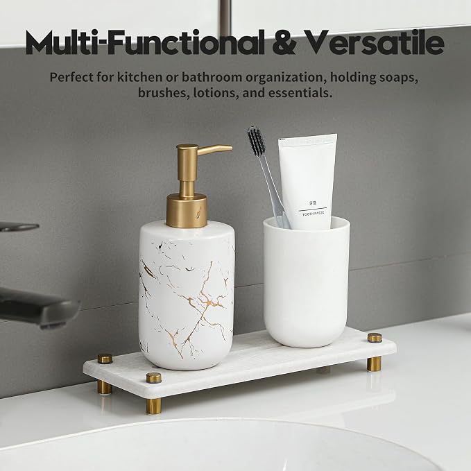 Water Absorbing Stone Sink Caddy Kitchen Sink Organizer Tray, Diatomite - Image 7