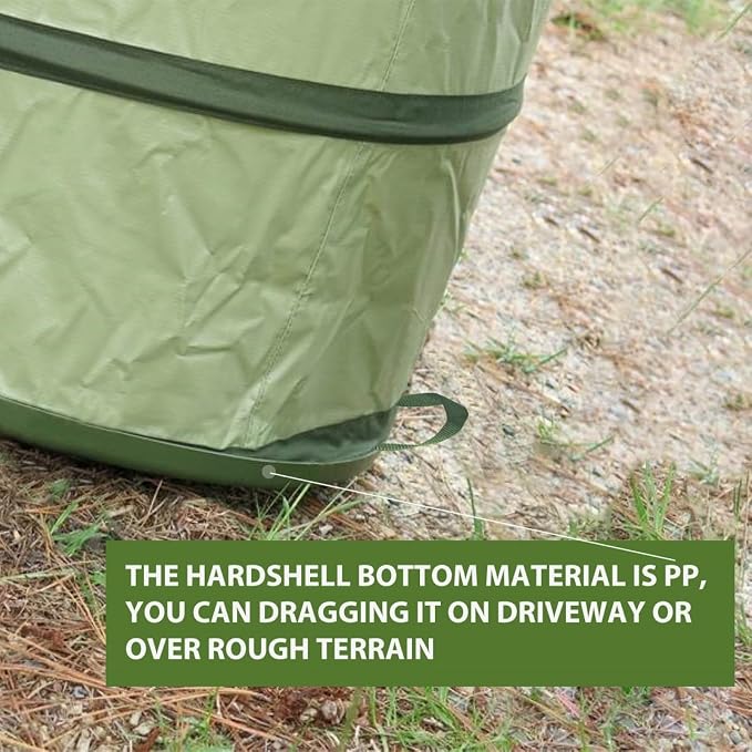 YUDI & GARDEN 45 Gallon Hard Bottom Collapsible Garden Bag｜Collapsible Trash - Image 7
