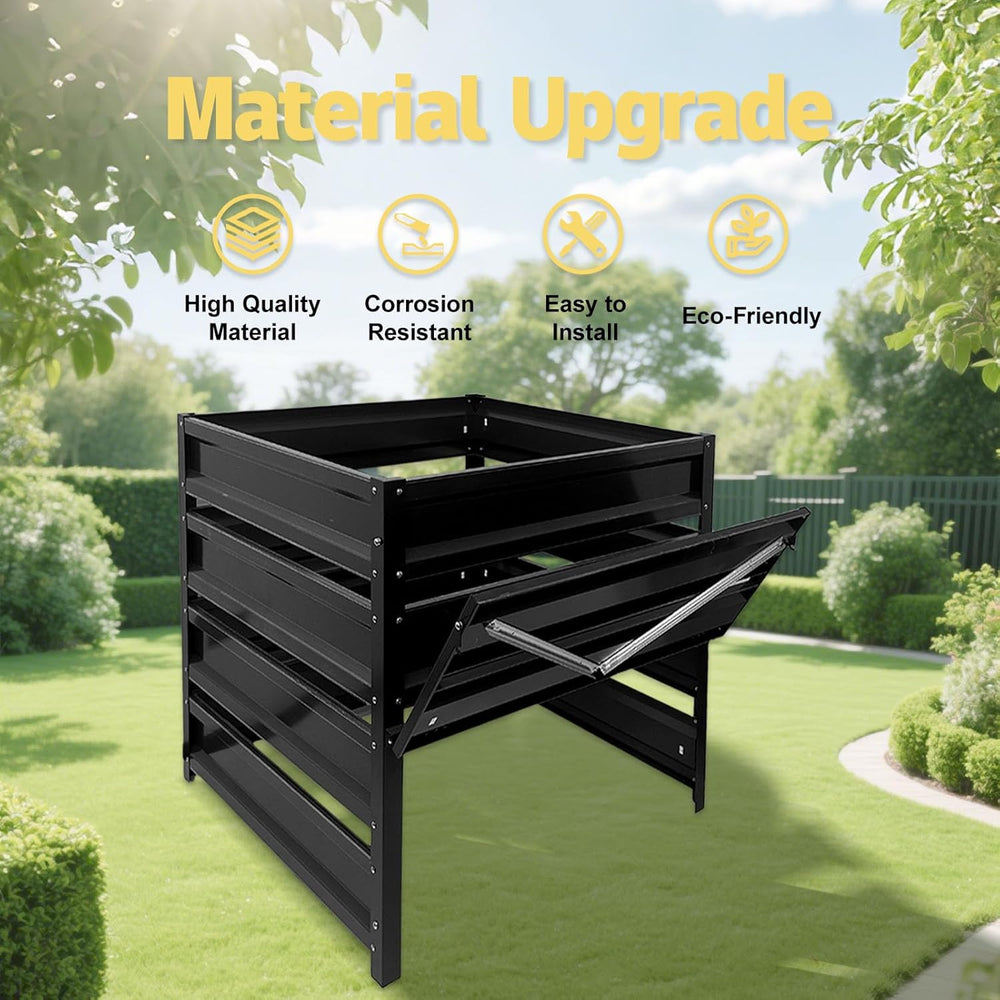 Compost Bin Outdoor - 170 Gallon Metal Wire Mesh Compost Bins