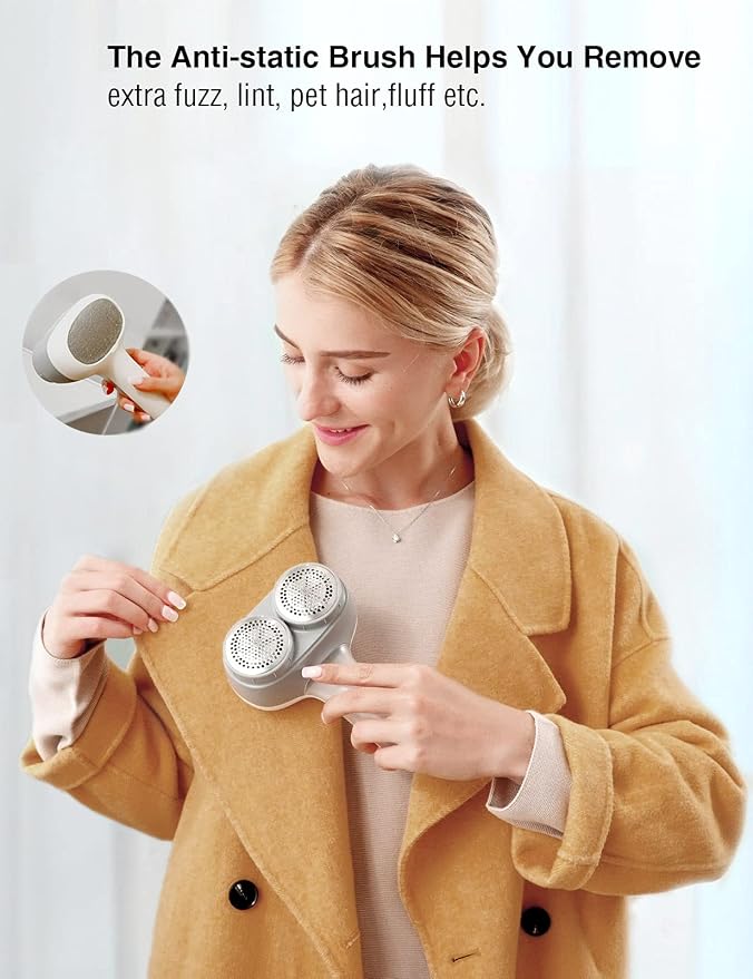 VASSON Fabric Shaver, Electric Lint Remover, Rechargeable Lint Shaver, Sweater - Image 7