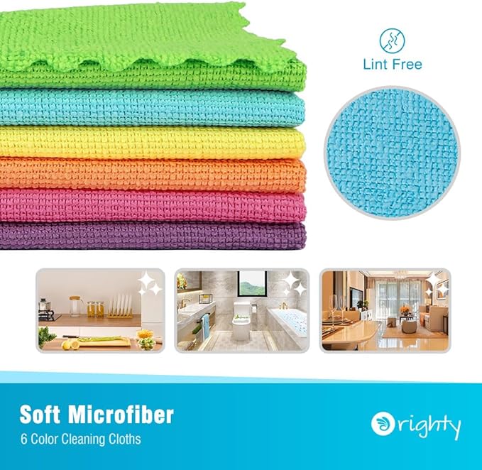 Orighty Microfiber Cleaning Cloths, Highly Absorbent Cleaning Supplies - Image 2