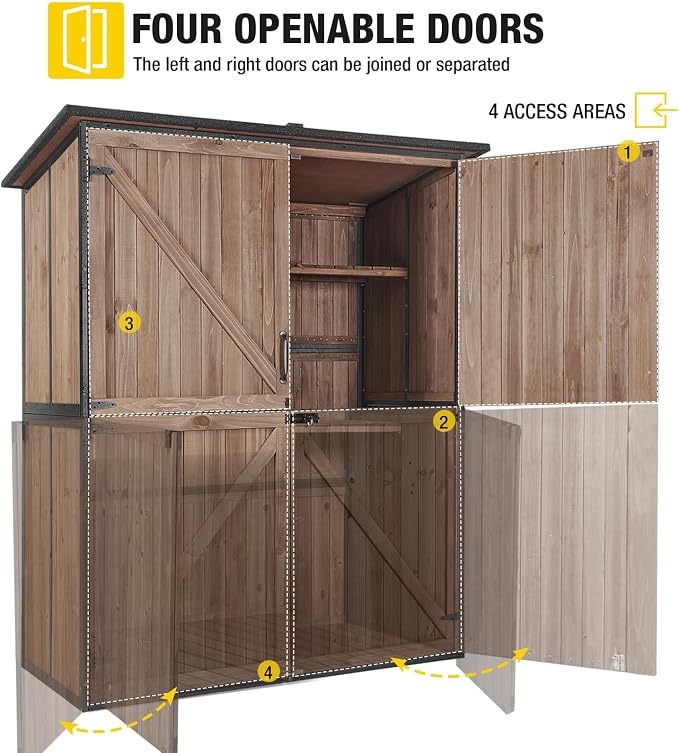 Aivituvin Outdoor Storage Shed Upgraded - Image 5