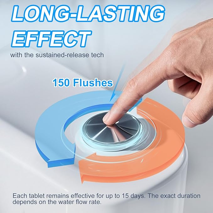 KIISIISO Toilet Bowl Cleaner Tablets 50 PACK, Automatic Bleach Toilet Tank - Image 3