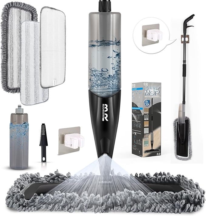 Microfiber Spray Mop for Floors Dry and Wet Mop by MakeCleaningEfficientFun