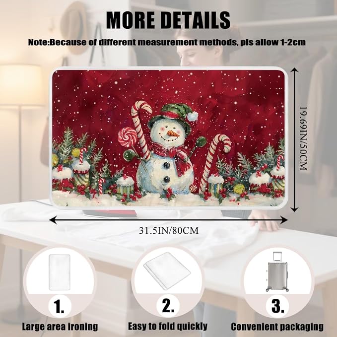 Ironing Mat Christmas Portable Iron Pad Magnetic Cover and Padding - Image 7
