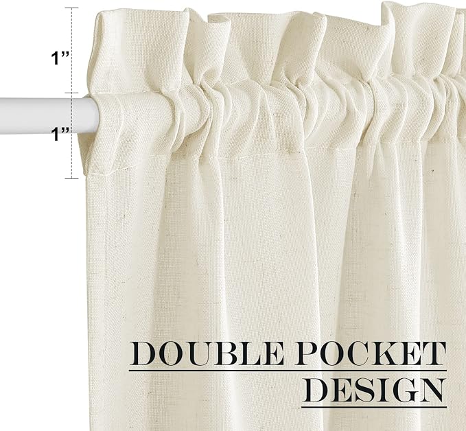NICETOWN Natural Linen Blended Door Curtain - Image 2