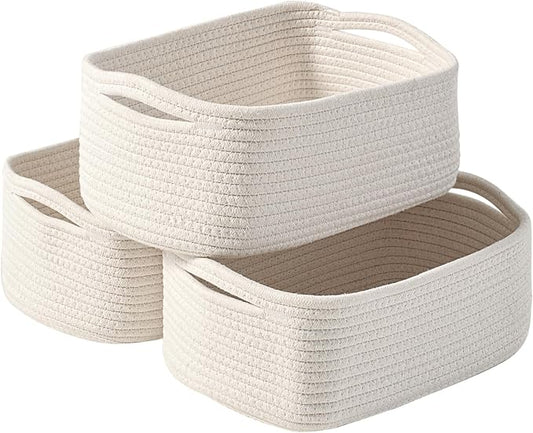 Small Storage Baskets for Organizing, Organizing Baskets for Shelves, Small by ICERZCZ