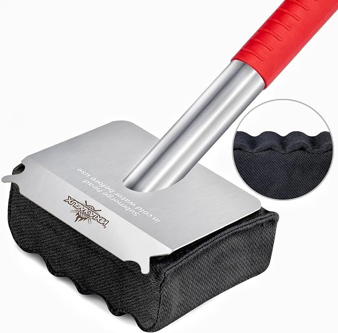 Grill Brush Bristle Free, Upgraded Aramid Fiber Wavy Pad Perfect by XUDAKAIXIN