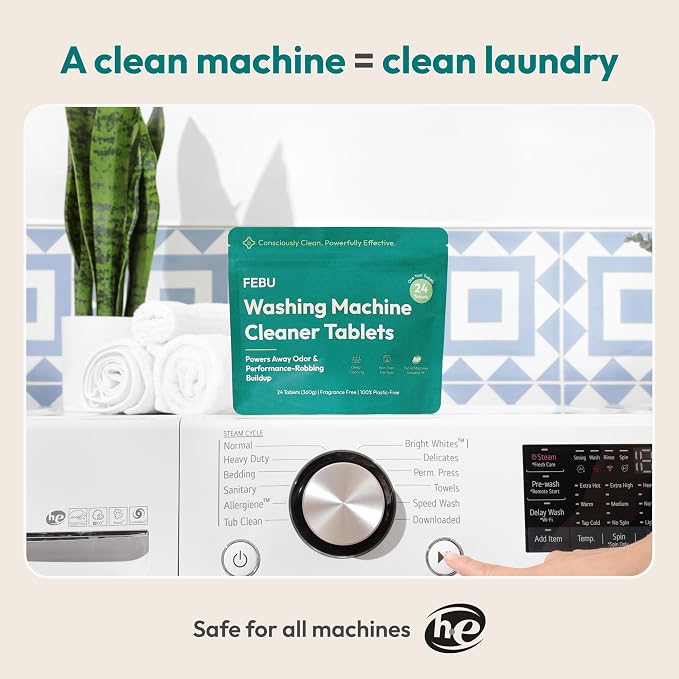 FEBU Washing Machine Cleaner Tablets Made in USA | Washer Machine Cleaner - Image 8