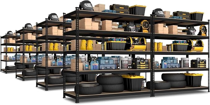 PrimeZone 8 Pack Heavy Duty Storage Shelves by PrimeZone