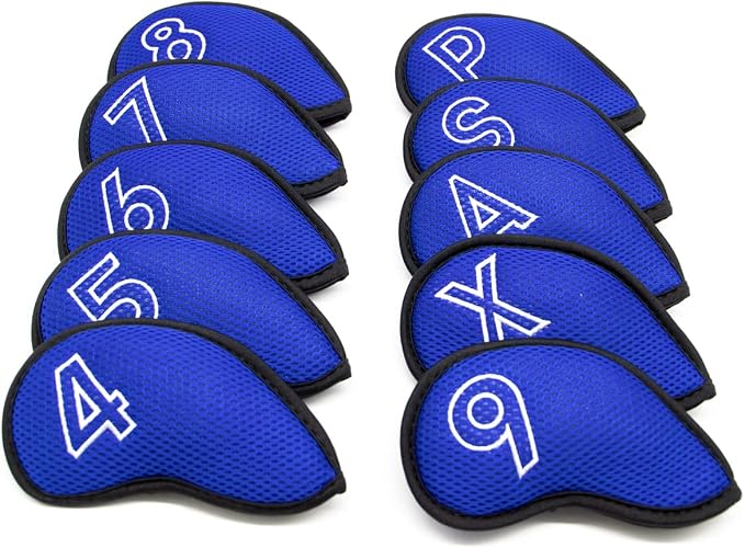 Montela Golf Iron Covers, Golf Iron Head Covers Mesh Golf Iron Covers Set 10pcs - Image 8