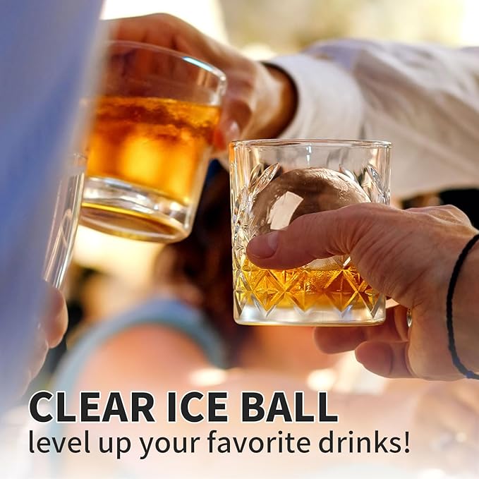 Clear Ice Ball Maker for Whiskey: FDDBI Circle Ice Cube Tray Make 2Inch Ice - Image 5