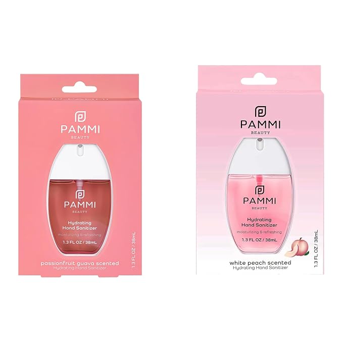PAMMI Power Mist Hydrating Hand Sanitizer Spray, Portable Travel Size Pocket by PAMMI