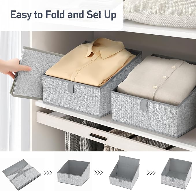 DIMJ Closet Storage Bins 10 Pack - Image 5