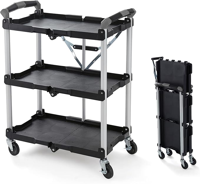 Olympia Tools 85-188 Pack-N-Roll Folding Collapsible Service Cart, 150LB by OlympiaTools