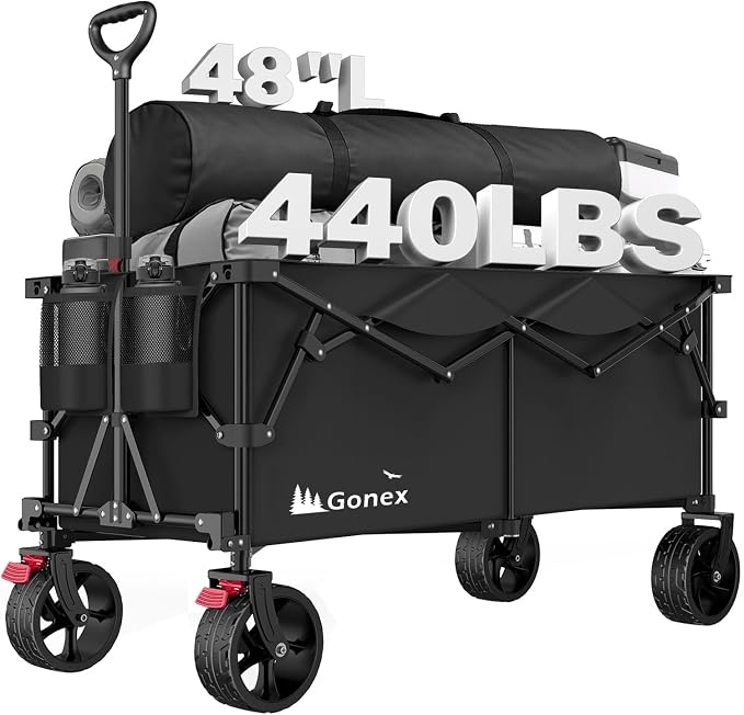 Gonex 48''L Collapsible Foldable Heavy Duty Oversized Wagon by Gonex