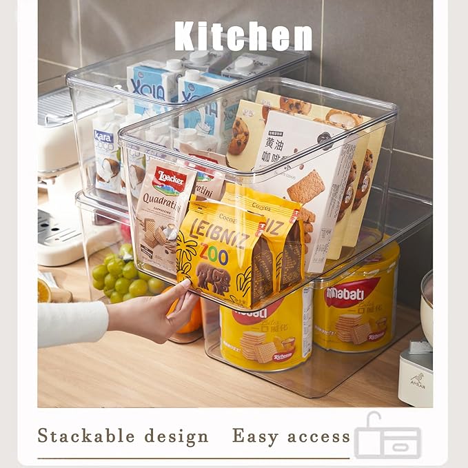 Clear plastic storage bins - Image 2