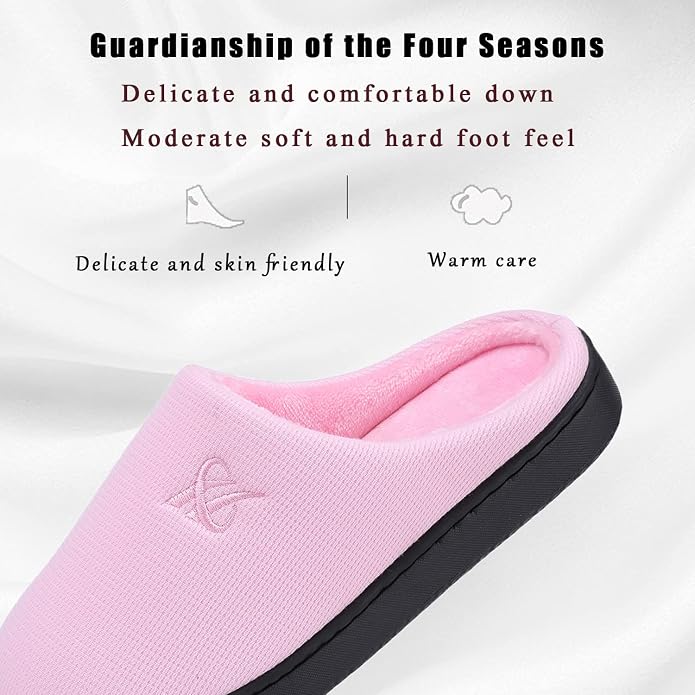 Memory Foam Slippers for Women's and Men's Casual House Shoes - Image 2
