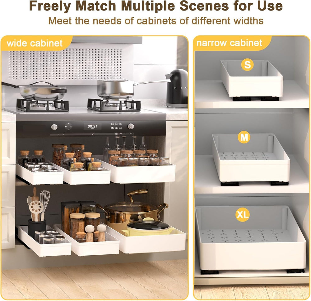 Heavy Duty Pull Out Kitchen Cabinet Organizer,ABS Material Prevent Rust Kitch...