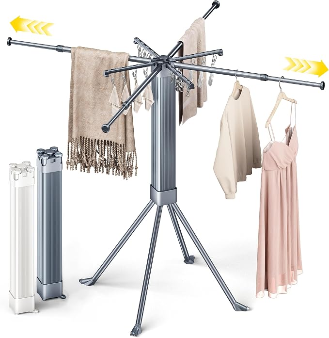 BIREN Clothes Drying Rack Foldable Extending Laundry Rack by BIREN