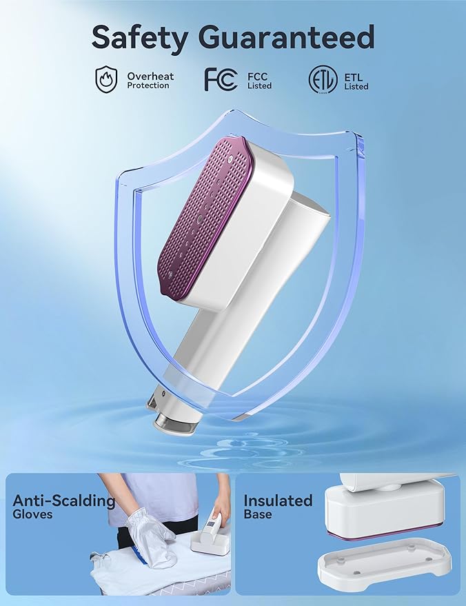 Steamer for Clothes, Sundu Portable 2-in-1 Steamer & Iron, 15s Fast Heat-up - Image 8