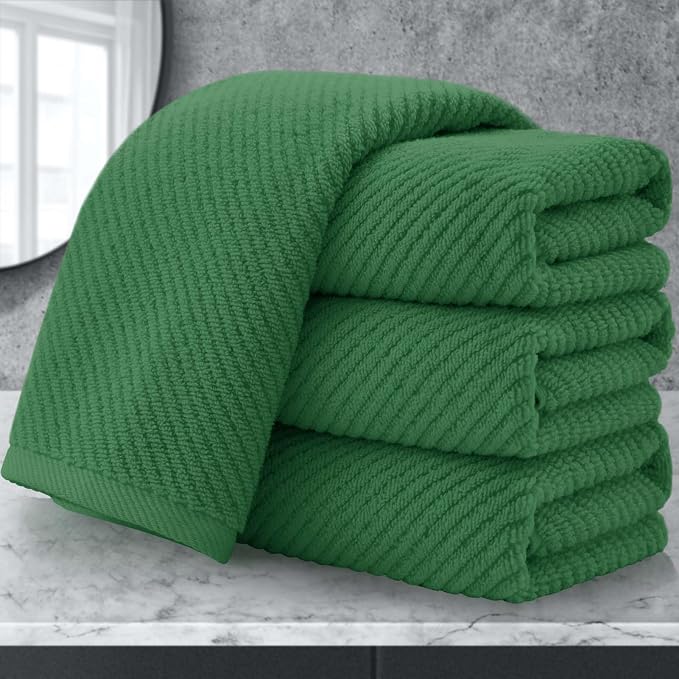 Green Hand Towels for Bathroom by VOOVAMOVAS