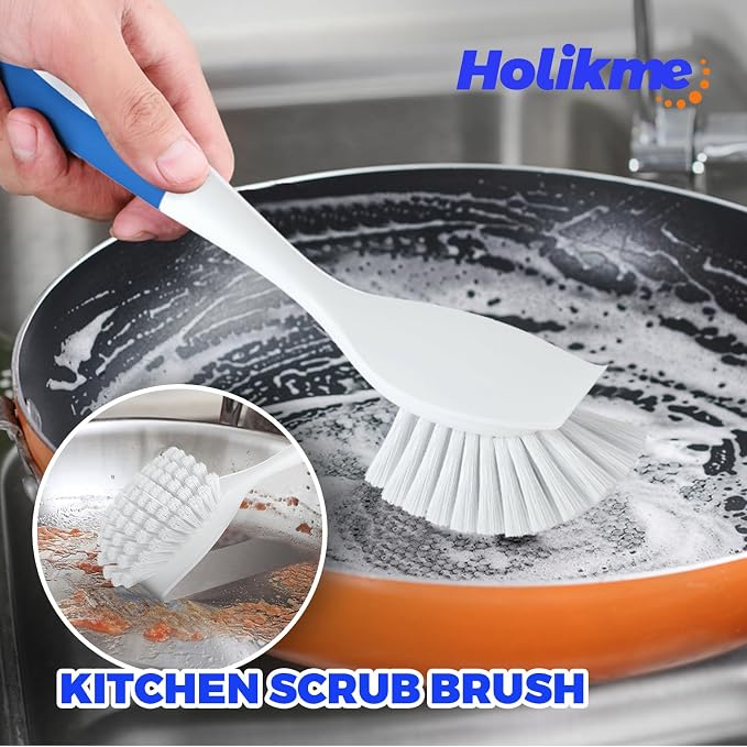 Holikme Cleaning Brush Set, Scouring Pad - Image 2