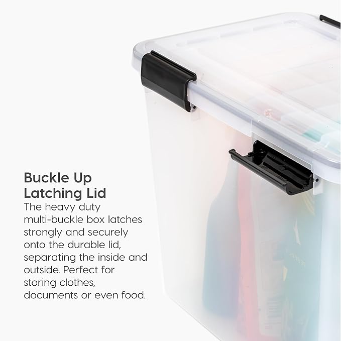 IRIS USA 32 Quart WEATHERPRO Plastic Storage Box - Image 3