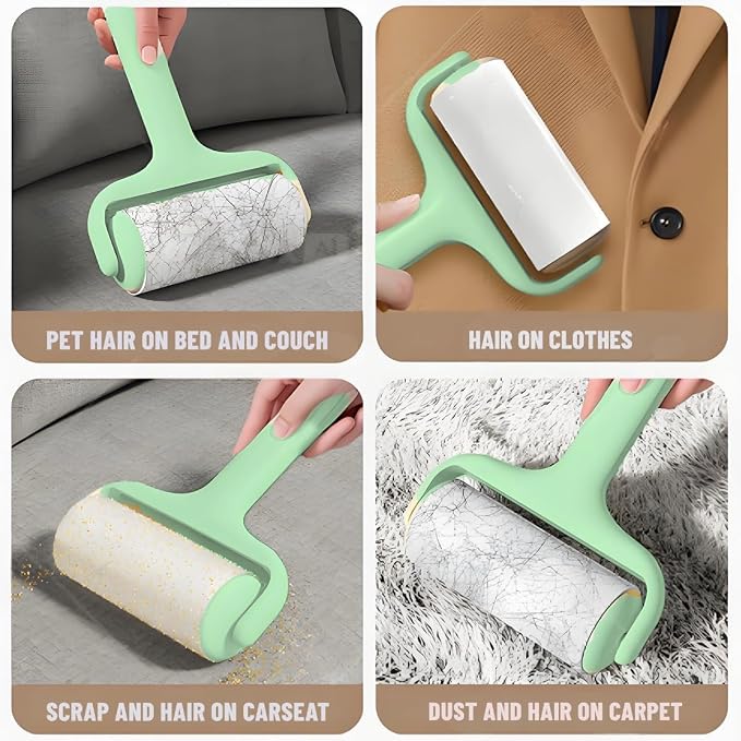 Reusable and Washable Lint Roller, Sticky Pet Hair and Dust Remover 3 Pack - Image 5