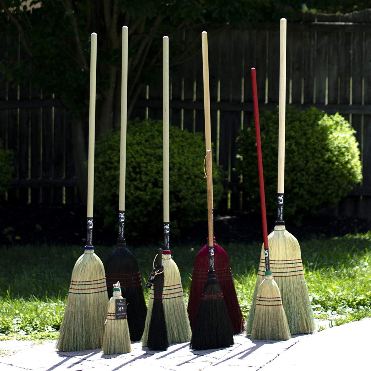 Authentic Amish Hand Made All Broomcorn Broom (12-Inch/Whisk)