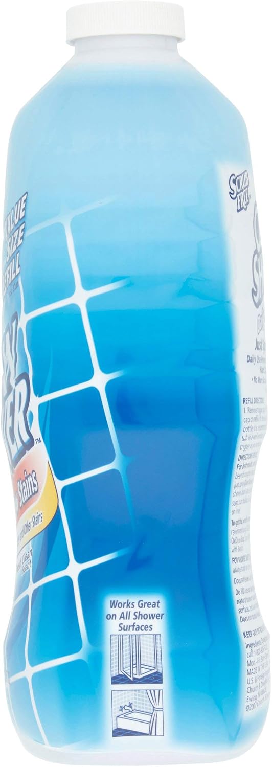 PACK OF 6 - Clean Shower Daily Shower Cleaner Refill, 60 fl oz
