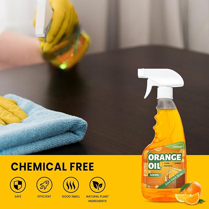 PIPIHUA Wood Oil Polish Spray, Shines & Protects, Wood Cleaner and Furniture - Image 2