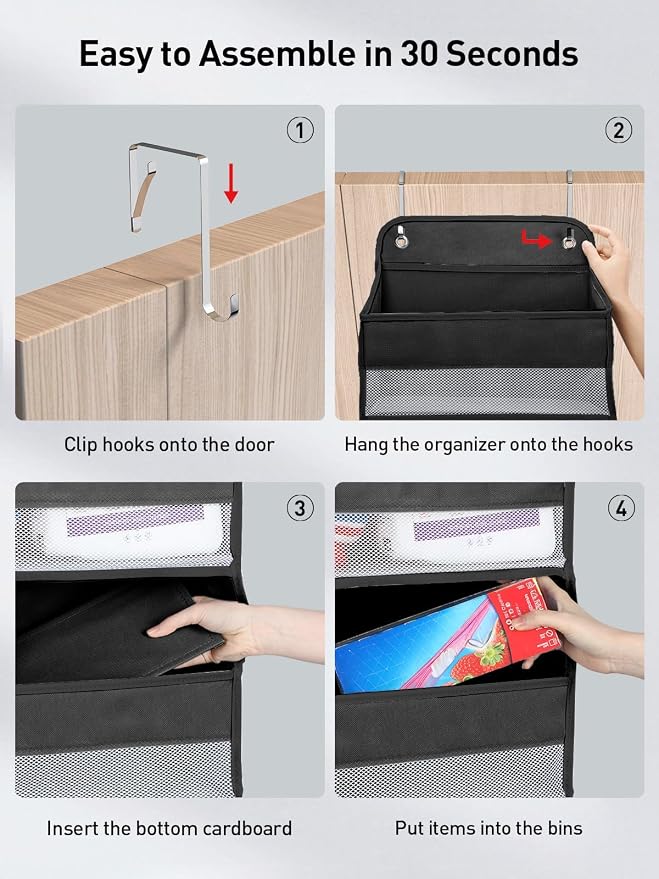 Yecaye 1 Pc Over the Door Organizer - Image 4