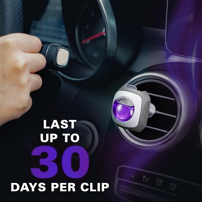 Air Jungles Lavender Scent Car Air Freshener Clip, 6 Vent Clips, 4ml Each - Image 6