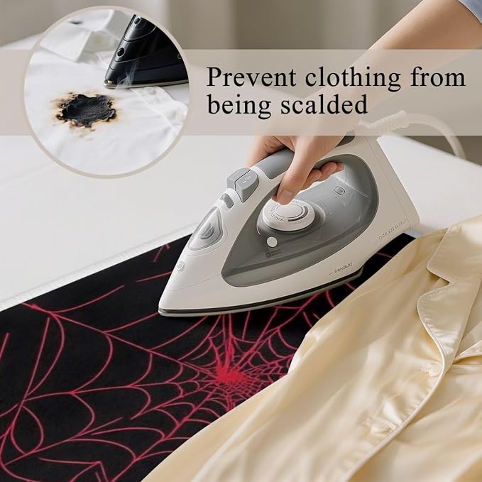 Ironing Mat Red Spider Web Portable Ironing Pad Blanket - Image 5