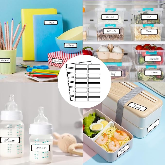 STARLIBOO Color-Coding Removable Labels, Rectangular 1 x 3"" Freezer Labels - Image 5