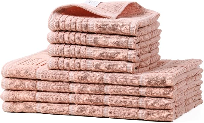 Glynniss Kitchen Towels and Dishcloths Set, Four Kitchen Dish Towels 16x26 by Glynniss