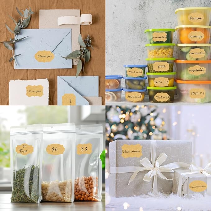 350 PCS Gift Tags Stickers Name Labels Stickers - Image 6